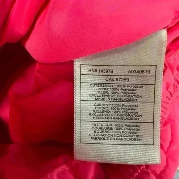 Puma little girl puffer vest pink size 5-6 - Picture 6 of 6